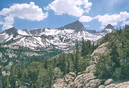 View toward Royce Lake Pass - John Muir Wilderness 04 Jul 1975