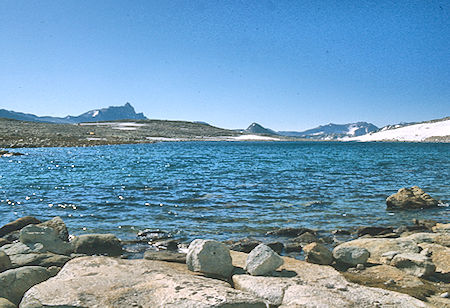 Royce Lake #2, Mt. Humphrey (left skyline) - John Muir Wilderness 05 Jul 1975