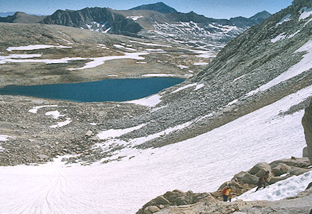 Royce Lake #2 from Merriam-Royce Pass - John Muir Wilderness 05 Jul 1975 Royce Lake #2 from Merriam-Royce Pass - John Muir Wilderness 05 Jul 1975