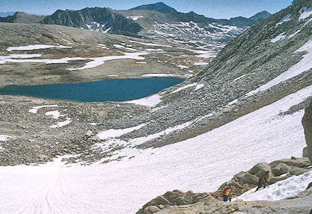 Royce Lake #2 from Merriam-Royce Pass -  John Muir Wilderness 05 Jul 1975