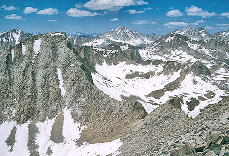 Feather Peak north of Royce Peak - John Muir Wilderness 05 Jul 1975