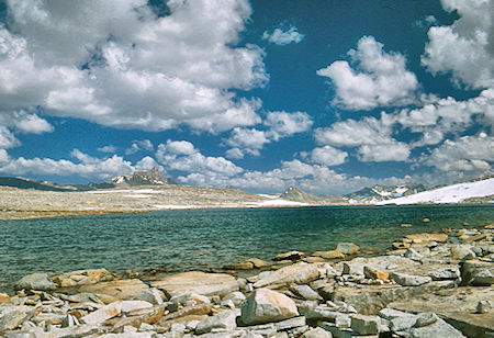Mt. Humphrey (left skyline), Royce Lake #2 - John Muir Wilderness 05 Jul 1975