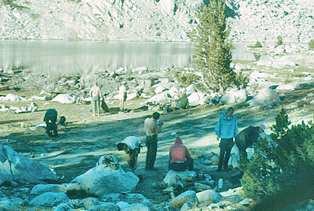 Camp at Golden Trout Lake - John Muir Wilderness 15 Aug 1960