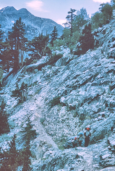 Looking back from climb up Piute Canyon - John Muir Wilderness 16 Aug 1962 Looking back from climb up Piute Canyon - John Muir Wilderness 16 Aug 1962