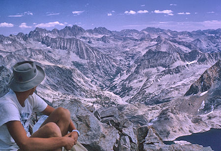 LeConte Canyon from top of Peak 13231<br>Kings Canyon National Park 25 Aug 1964