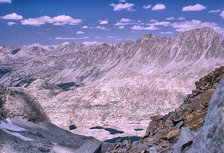 Mt. Spencer and Mt. Darwin from Peak 13231<br>Kings Canyon National Park 25 Aug 1964