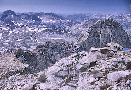 Mt. Huxley from Peak 13231 - Kings Canyon National Park 19 Aug 1969