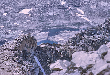 Mt. Huxley ridge from Peak 13231 - Kings Canyon National Park 19 Aug 1969