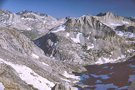 Toward Mather Pass and Palisade Lakes from Cirque Pass - Kings Canyon National Park 25 Aug 1969