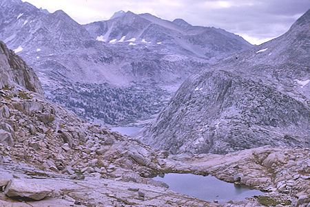 Descending Cirque Pass to Palisade Lakes - Kings Canyon National Park 25 Aug 1970