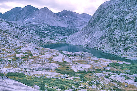 Palisade Lakes descending from Cirque Pass - Kings Canyon National Park 25 Aug 1970