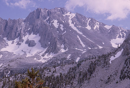 University Peak from Kearsarge Pass Trail - Kearsarge Pass 14 Aug 1965