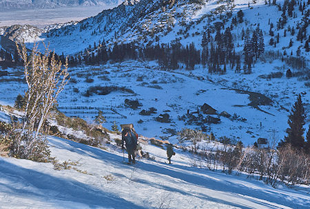 Climbing out of Onion Valley - Kearsarge Pass 1967 - Tim McSweeney Photo Climbing out of Onion Valley - Kearsarge Pass 1967 - Tim McSweeney Photo