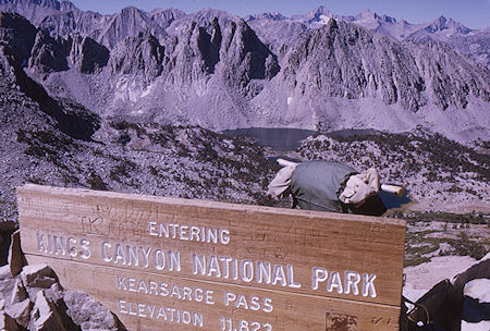 Kearsarge Pass, Kearsarge Lakes<br>Kings Canyon National Park 06 Sep 1970 Kearsarge Pass, Kearsarge Lakes<br>Kings Canyon National Park 06 Sep 1970
