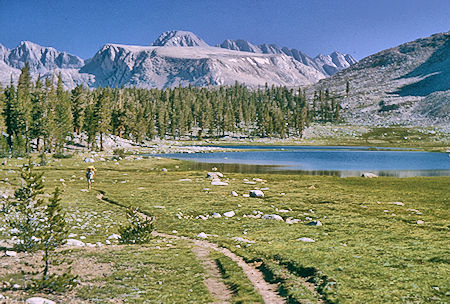 Diamond Mesa leaving Tyndall Creek camp - Sequoia National Park 19 Aug 1965