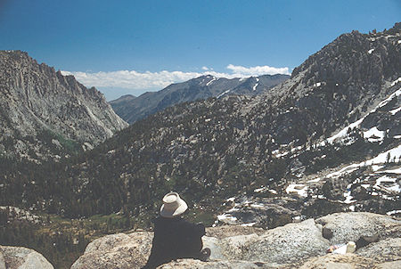 Buckeye Canyon from Kirkwood Pass, Gil Beilke - Hoover Wilderness 1991