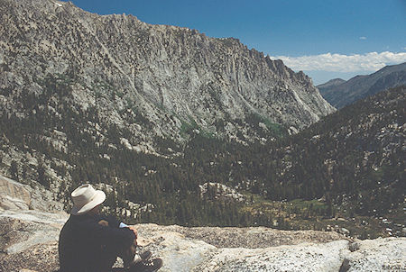 Buckeye Canyon from Kirkwood Pass, Gil Beilke - Hoover Wilderness 1991