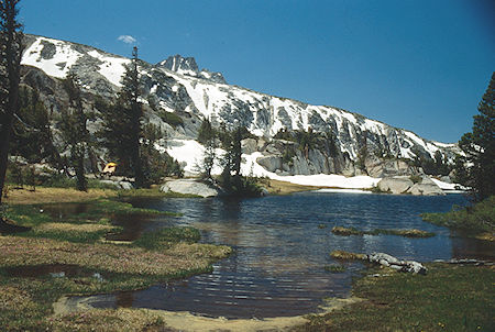 Hawksbeak Peak over Kirkwood Pass Lake - Hoover Wilderness 1991 Hawksbeak Peak over Kirkwood Pass Lake - Hoover Wilderness 1991