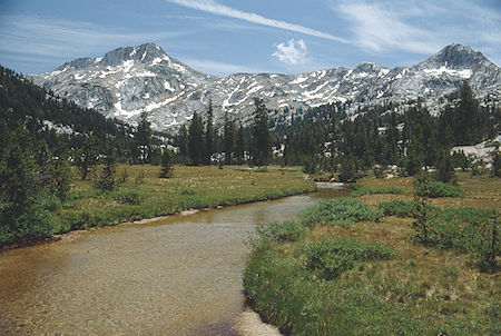 Ehrnbeck Peak over Rainbow Meadow - Hoover Wilderness 1992