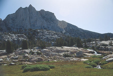 Hawksbeak Peak over Rainbow Canyon - Hoover Wilderness 1992