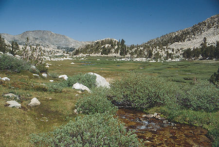 Above tarns in upper Rainbow Canyon - Hoover Wilderness 1992 Above tarns in upper Rainbow Canyon - Hoover Wilderness 1992