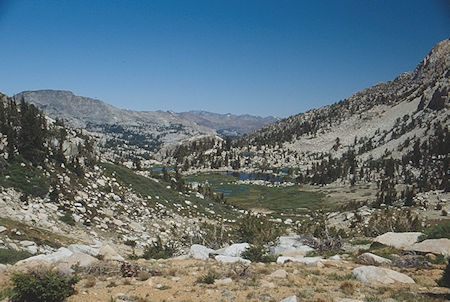 Above tarns in upper Rainbow Canyon - Hoover Wilderness 1992 Above tarns in upper Rainbow Canyon - Hoover Wilderness 1992