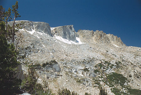 Ehrnbeck Peak from Rainbow Canyon/Thompson Canyon Pass - Hoover Wilderness 1992 Ehrnbeck Peak from Rainbow Canyon/Thompson Canyon Pass - Hoover Wilderness 1992