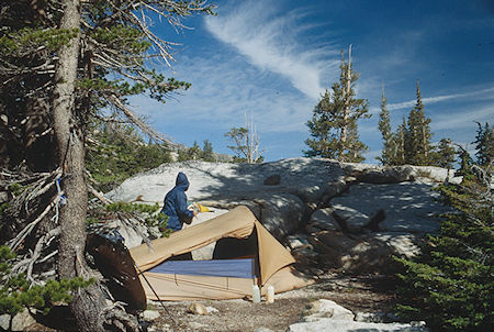 Rainbow camp, Gil Beilke - Hoover Wilderness 1992 Rainbow camp, Gil Beilke - Hoover Wilderness 1992