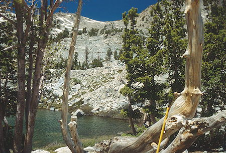 Helen Lake saddle from Tower Lake - Hoover Wilderness 1991 Helen Lake saddle from Tower Lake - Hoover Wilderness 1991