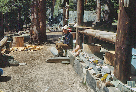 Cabin/Ranger Station at Upper Piute Meadow, Gil Beilke - Hoover Wilderness 1992