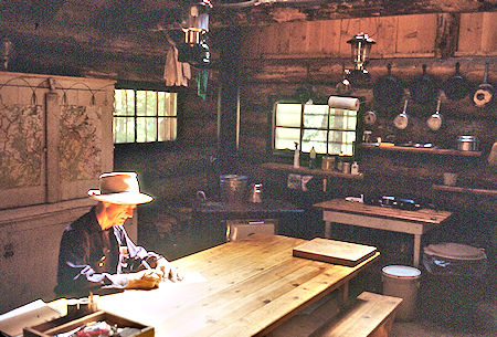 Kitchen area inside cabin/Ranger Station at Upper Piute Meadow, Gil Beilke - Hoover Wilderness 1992 Kitchen area inside cabin/Ranger Station at Upper Piute Meadow, Gil Beilke - Hoover Wilderness 1992