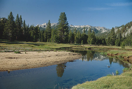 Lower Piute Meadow toward Ehrnbeck Peak - Hoover Wilderness 1992 Lower Piute Meadow toward Ehrnbeck Peak - Hoover Wilderness 1992