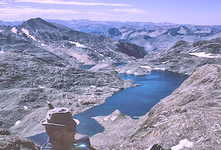 View southwest from crest of Mt. Goddard ridge<br>Kings Canyon National Park 26 Aug 1964