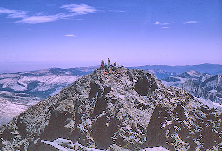 South Peak of Mt. Goddard from North Peak of Mt. Goddard - Kings Canyon National Park 26 Aug 1964