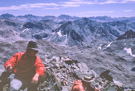 View east-southeast from Mt. Goddard<br>Kings Canyon National Park 26 Aug 1964