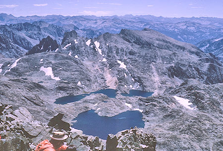 View southeast from Mt. Goddard<br>Kings Canyon National Park 26 Aug 1964