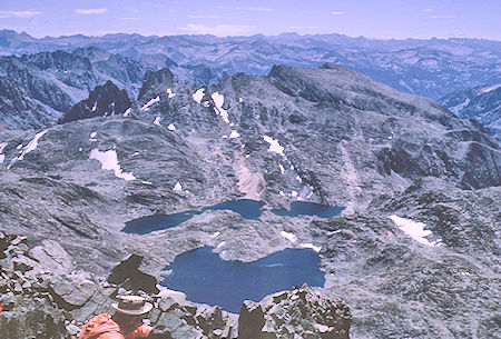 View southeast from Mt. Goddard - Kings Canyon National Park 26 Aug 1964