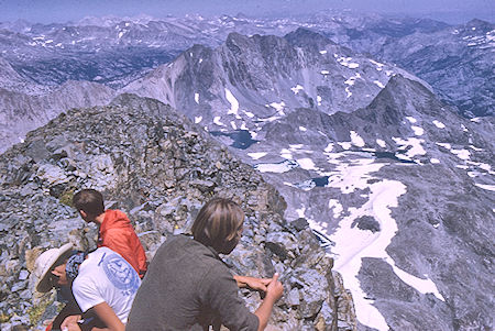 Goddard Canyon, Mt. McGee, Evolution Valley from Mt. Goddard - Kings Canyon National Park 20 Aug 1969