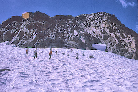 Glissading on the way back to camp - Kings Canyon National Park 20 Aug 1969
