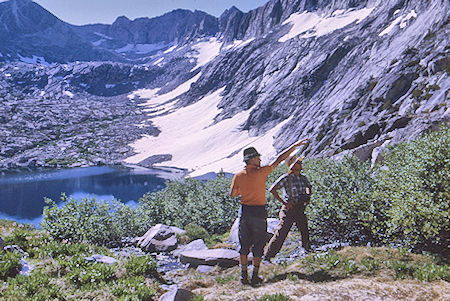 Looking at today's route - Kings Canyon National Park 27 Aug 1969