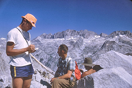 Palisades from top of Observation Peak - Kings Canyon National Park 27 Aug 1969