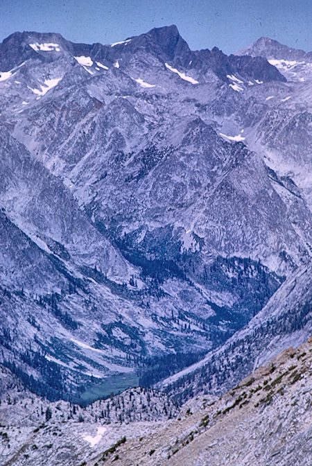 LeConte Canyon from Observation Peak - Kings Canyon National Park 27 Aug 1969