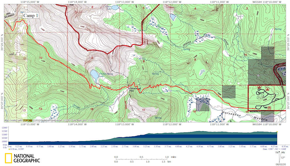 1981 Deck Trek Day 1 map