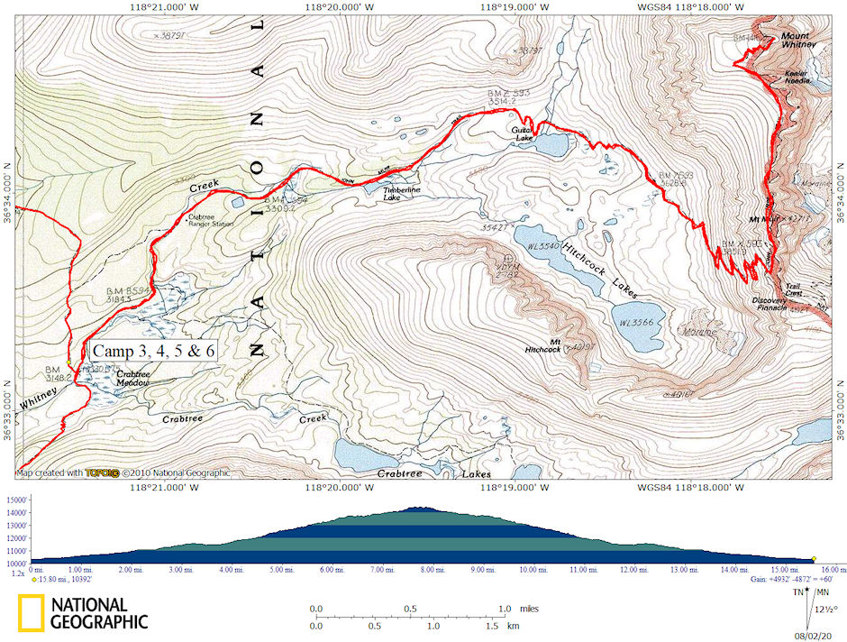 1981 Deck Trek Day 5 map