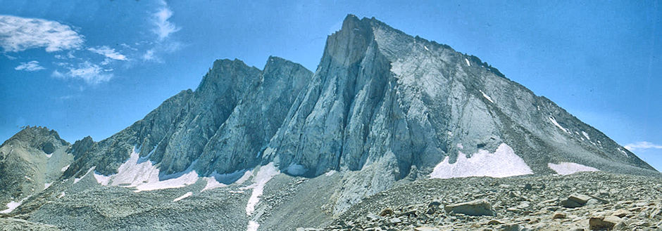 Mount Versteeg, Mount Tyndall from near Shepherd Pass - Sequoia National Park 29 Aug 1981