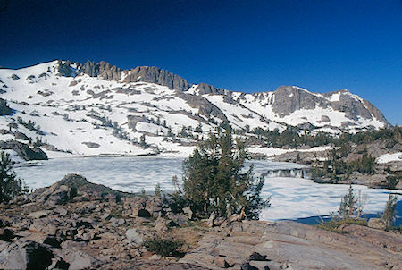 Forsythe Peak over Helen Lake - Hoover Wilderness 1995