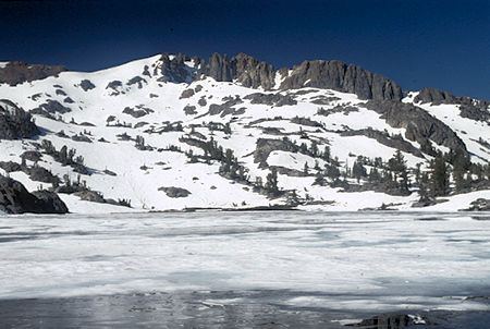 Forsythe Peak over Helen Lake - Hoover Wilderness 1995