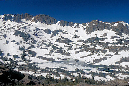 Forsyth Peak over Ruth Lake - Hoover Wilderness 1995