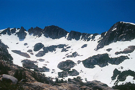 Forsyth Peak from ridge above Doroth Lake - Hoover Wilderness 1995 Forsyth Peak from ridge above Doroth Lake - Hoover Wilderness 1995