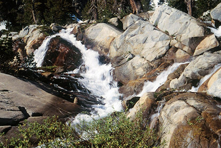 Cascade on Cinko Lake trail - Hoover Wilderness 1995 Cascade on Cinko Lake trail - Hoover Wilderness 1995